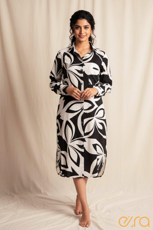 Long sleeve florel dress